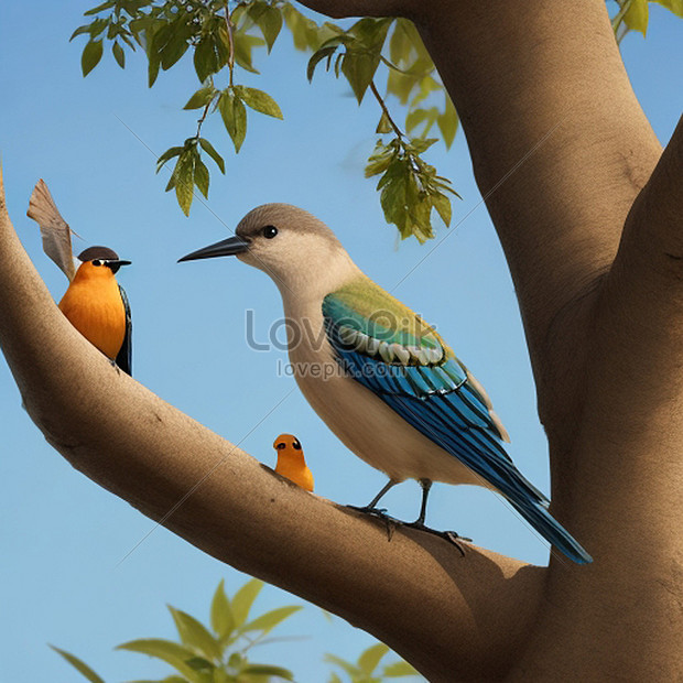 A Bird Sitting On A Branch Picture And HD Photos | Free Download On Lovepik