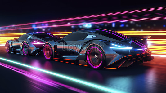 Neon Racing Sport Car Picture And HD Photos | Free Download On Lovepik