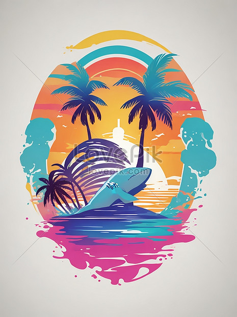 Palm Tree Sticker For T Shirt Design Picture And HD Photos | Free ...