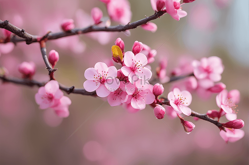 Beautiful Little Pink Flowers Branches Picture And HD Photos | Free ...