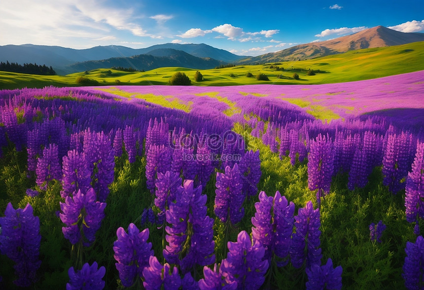 Lavender Field In Region Picture And HD Photos | Free Download On Lovepik