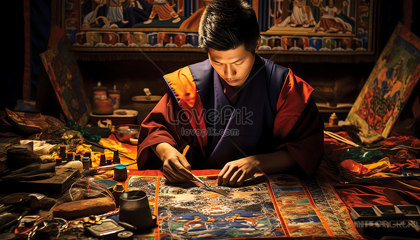 Tibetan Thangka Artist Picture And Hd Photos 