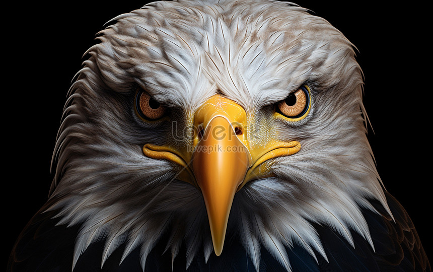 Free picture: up-close, bald, eagle, head, bird