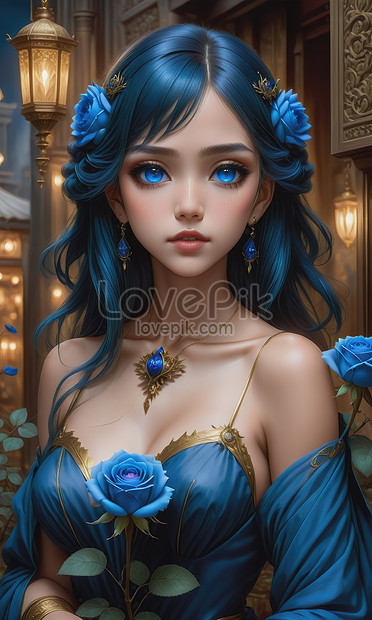 Blue Rose Image