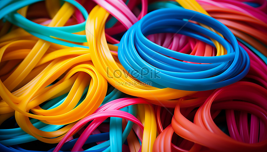 Pile of Colored Rubber Bands PNG Images & PSDs for Download