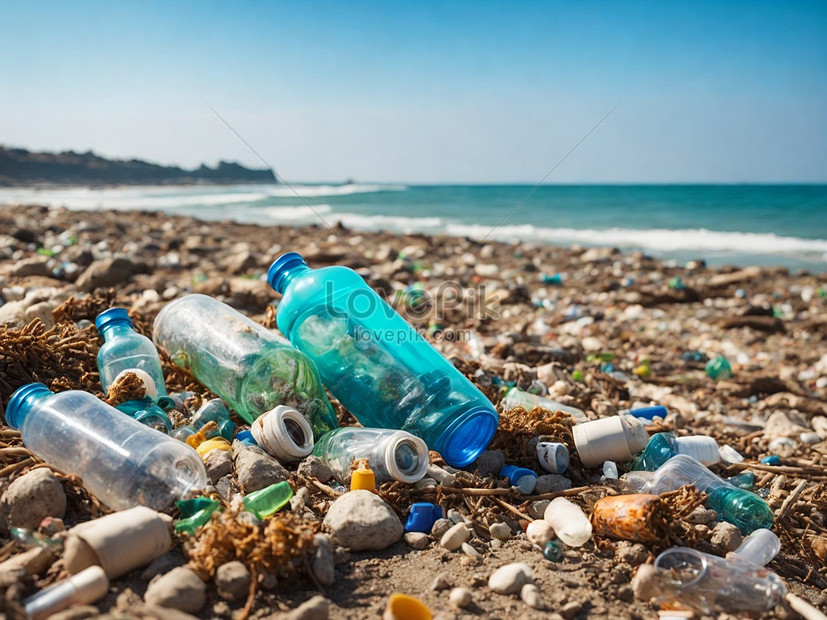 Plastic Waste On The Beach Environmental Pollution Pollution Of Nature ...