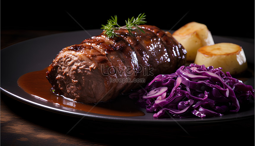 Gratis Foto Sauerbraten Delicious German Pot Roast Meat Dish Food  Photography, Unduh di Lovepik