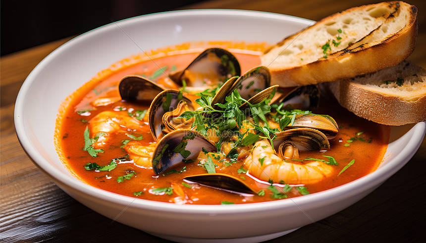 Delicious Bouillabaisse Traditional Provencal Fish Stew Food ...