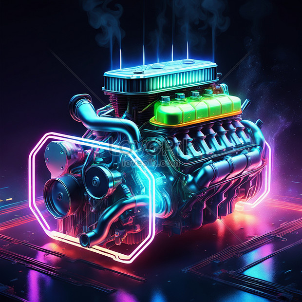 Premium Photo | 3d car engine HD 8K wallpaper Stock Photographic Image