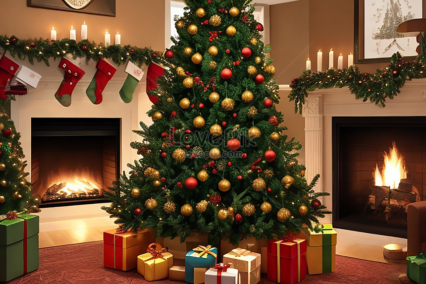 Realistic Christmas Tree Ai Generated Picture And HD Photos | Free ...