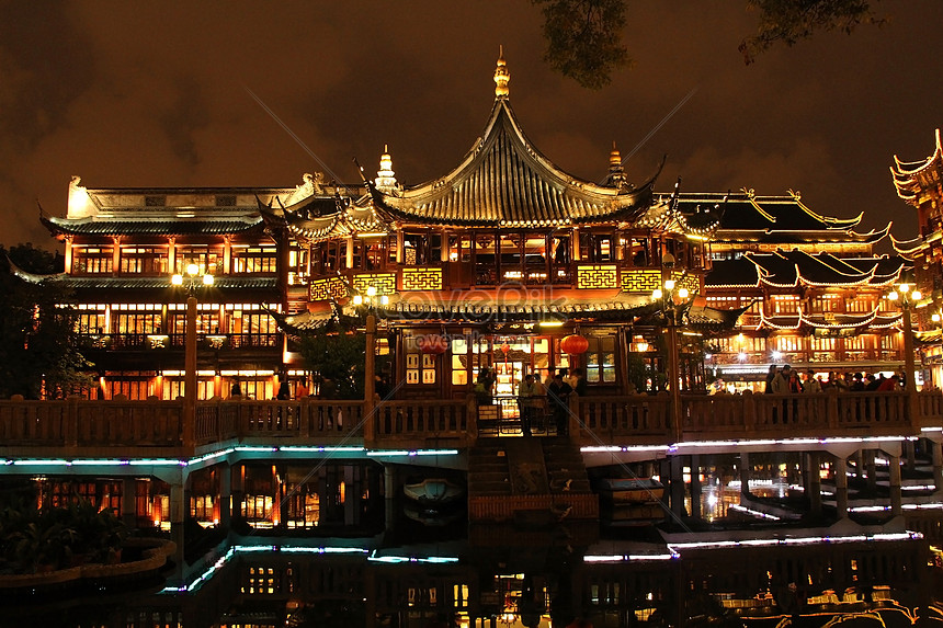 Night View Of Yu Garden In Shanghai Photo Image Picture Free Download Lovepik Com