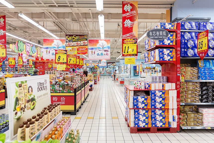 Environmental Background Of Urban Supermarket Picture And HD Photos | Free  Download On Lovepik