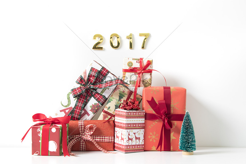 Download 2017 With The Christmas Gift Box Background Photo Image Picture Free Download 500203547 Lovepik Com PSD Mockup Templates