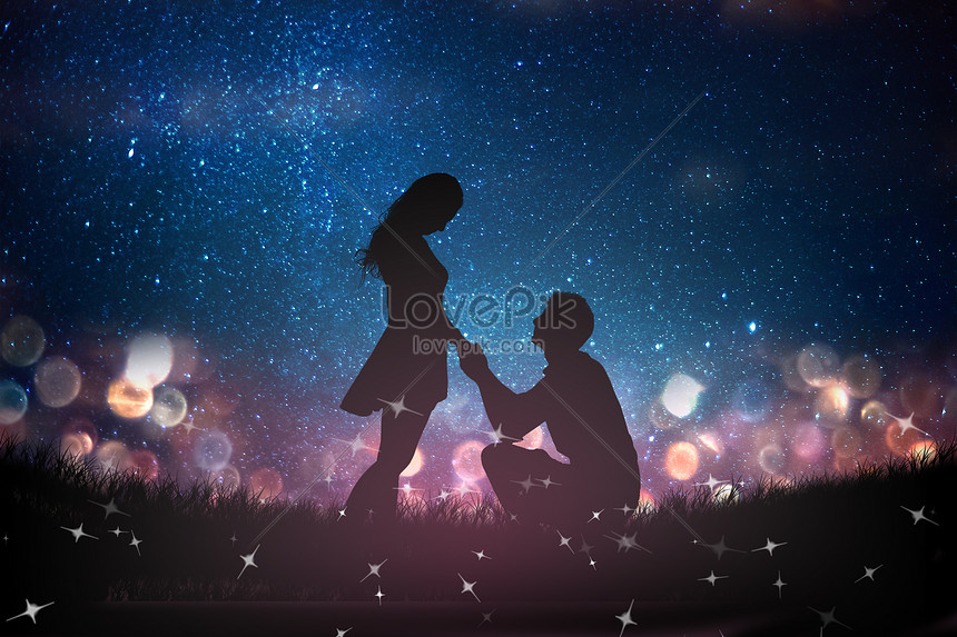 Lovepik- صورة JPG-500255237 id خلاق بحث - صور زوجان تحت سماء الليل