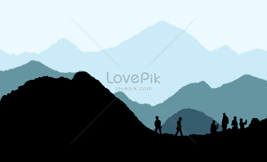 Siluet Gunung Gambar Unduh Gratis Kreatif 500366283 Format Gambar Jpg Lovepik Com