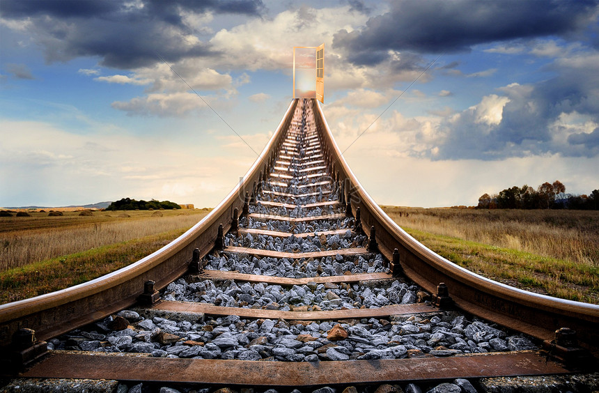 The end of the rail creative image_picture free download 500375203 ...