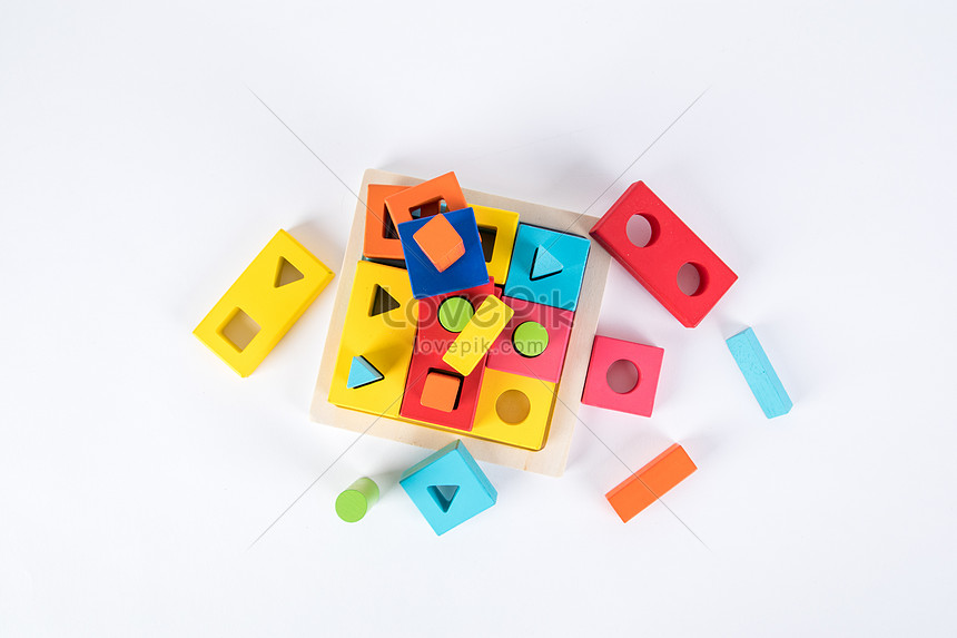 coloured wooden blocks