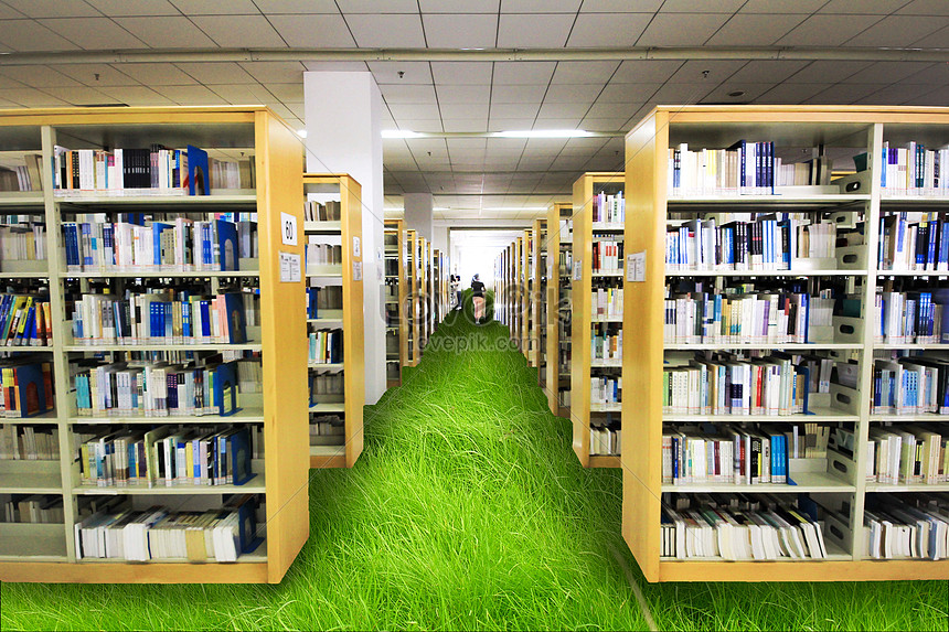 Green library creative image_picture free download 500418428_lovepik.com