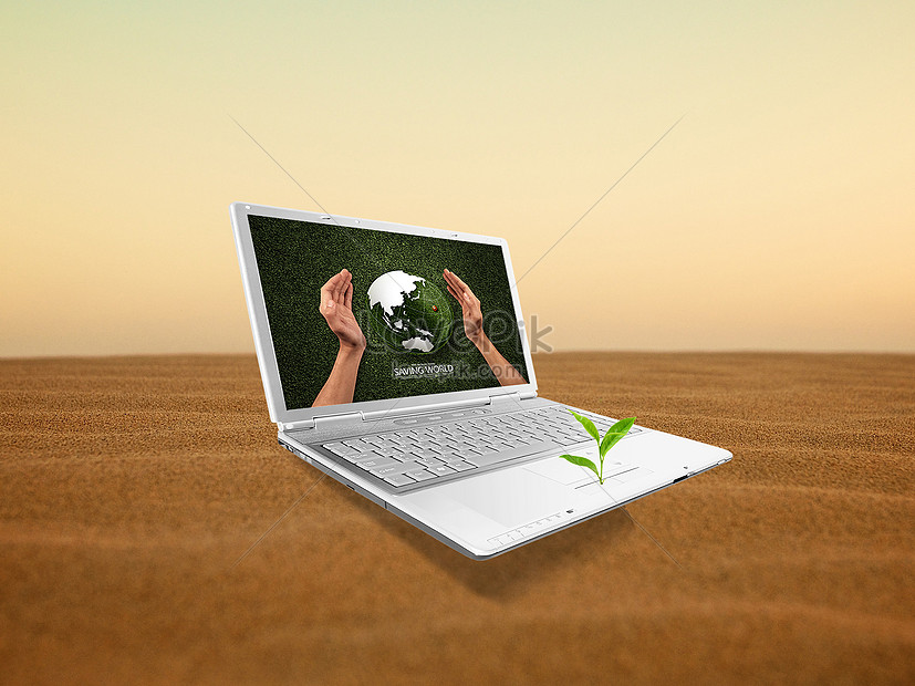clipart laptops in the desert