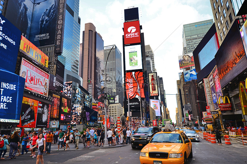 Mỹ New York Times Square Yellow Taxi Hình ảnh | Định dạng hình ảnh JPG  500438087| vn.lovepik.com