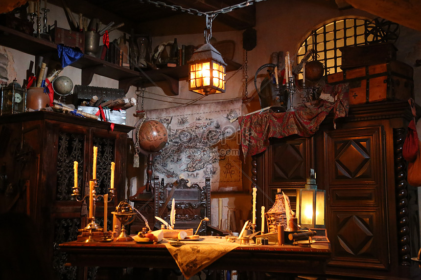 European Retro Room In A Pirate Ship Picture And HD Photos | Free ...