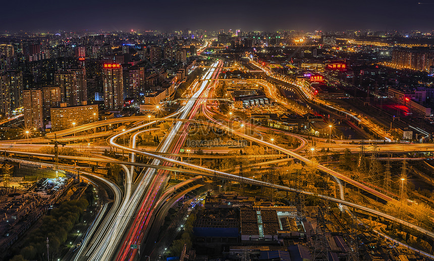 北京 中国都市陸橋の夜景イメージ 写真 Id Prf画像フォーマットjpg Jp Lovepik Com