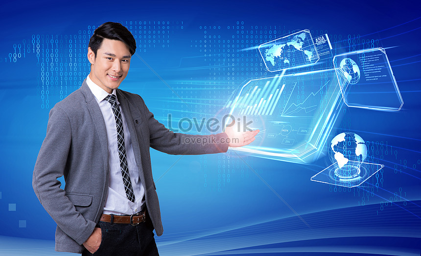 Modern science and technology information technology creative image ...