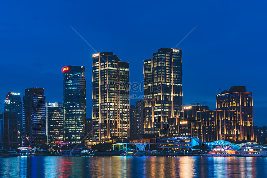 Night View Of Urban High Buildings Photo Image Picture Free Download Lovepik Com