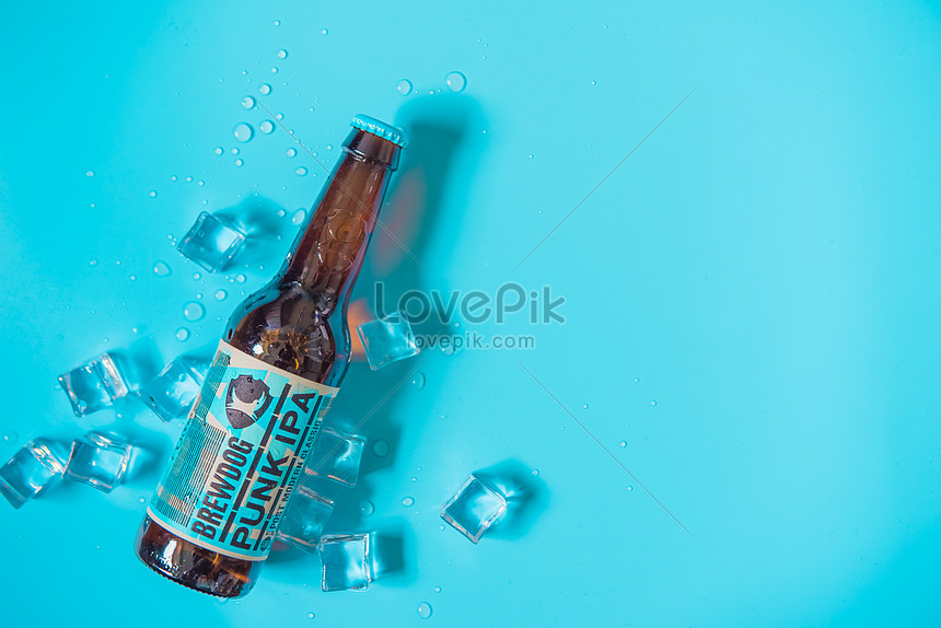 夏の新鮮な青い背景ビールイメージ 写真 Id Prf画像フォーマットjpg Jp Lovepik Com