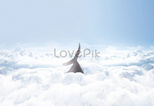 空雲飛翔クジラビッグフィッシュシュールなファンタジー壁紙イメージ クリエイティブ Id Prf画像フォーマットjpg Jp Lovepik Com