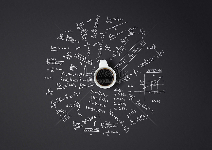 Coffee cup and mathematics creative image_picture free download  