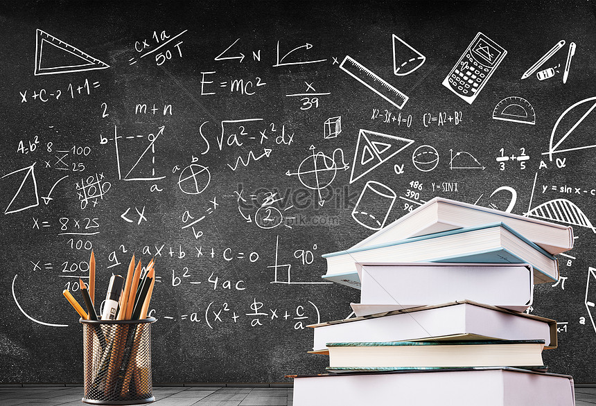 Desk and blackboard creative image_picture free download 500536679 ...