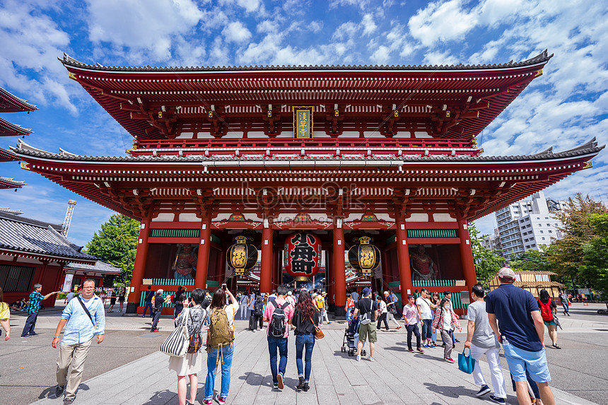 Japan tokyo sensoji temple photo image_picture free download 500611522 ...