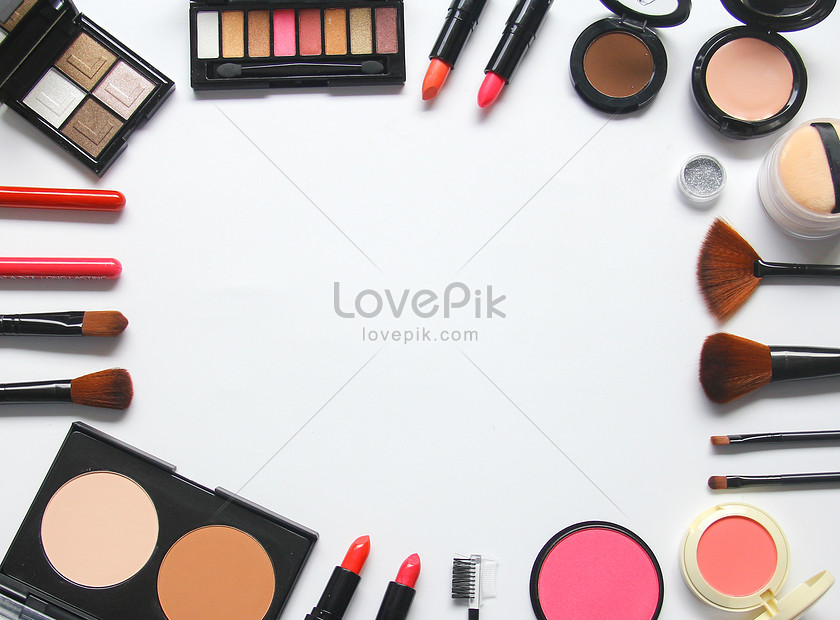 Background Map Of Fashion Beauty And Cosmetics In White Picture And HD  Photos | Free Download On Lovepik