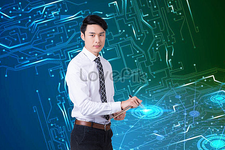 Scientific And Technological Data Background Download Free | Banner ...