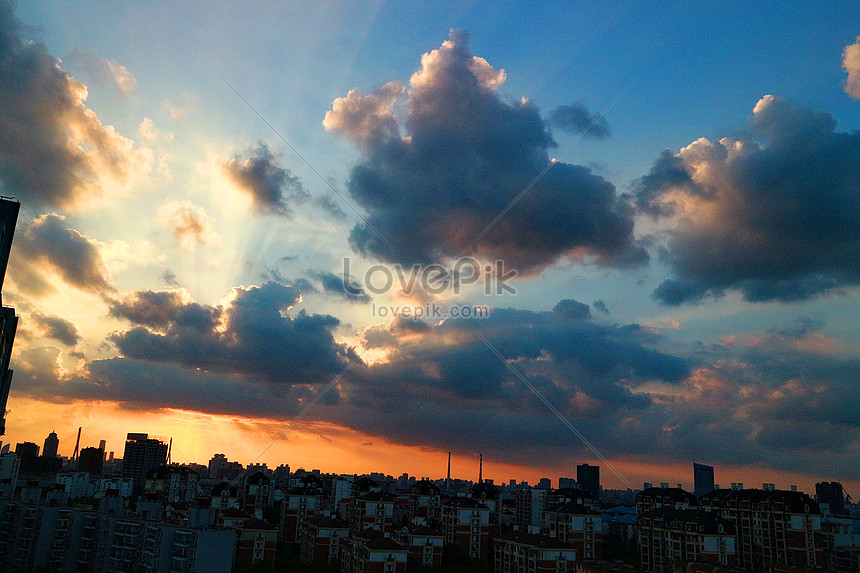 夕方の空と雲イメージ 写真 Id Prf画像フォーマットjpg Jp Lovepik Com