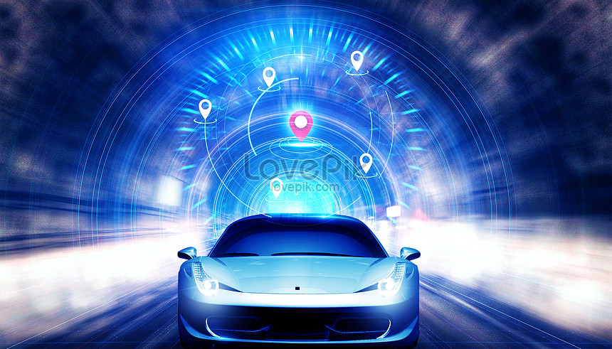 Science and technology automotive background banner creative image_picture  free download 