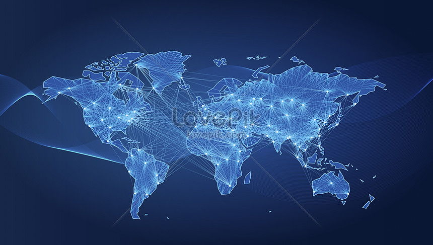 Карта мира технологии фон изображение_Фото номер 500669280_JPG Формат  изображения_ru.lovepik.com