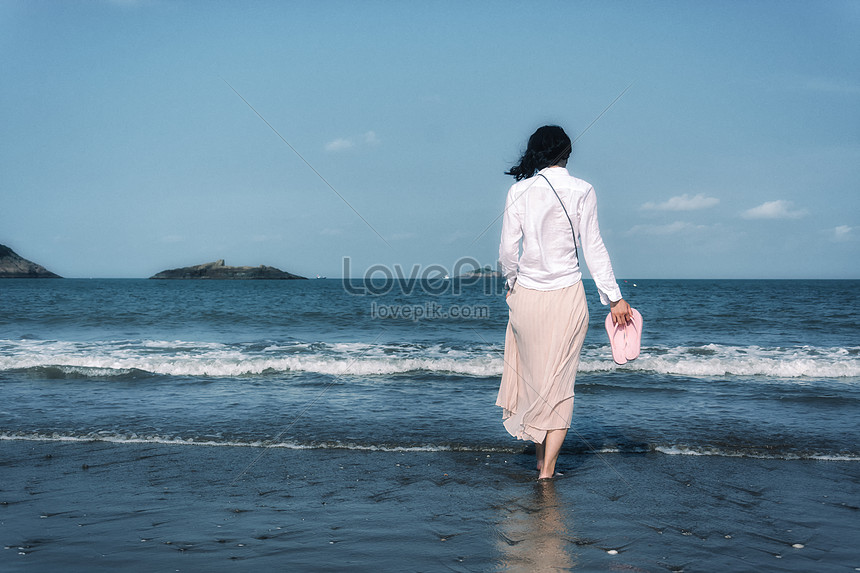 海辺の少女イメージ 写真 Id Prf画像フォーマットjpg Jp Lovepik Com