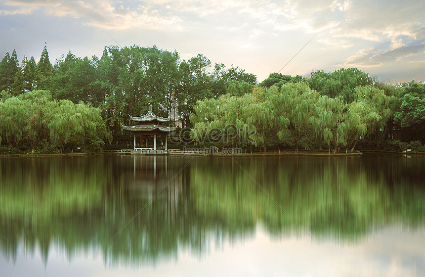 Pemandangan Indah Dari Taman Jiangnan Gambar Unduh