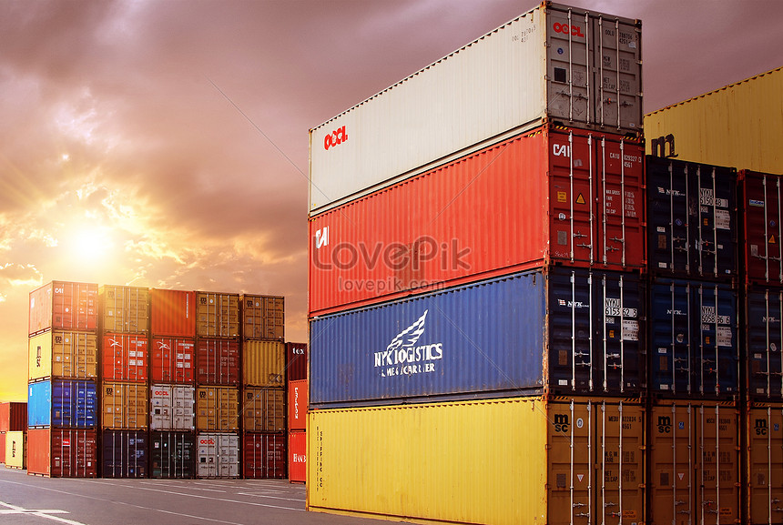 Pink Cargo Freight Container Shipping On Stock Photo 1437322607