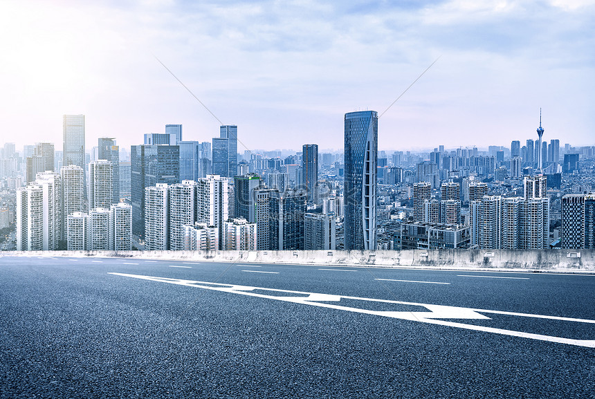 Ground background of urban highway creative image_picture free download ...
