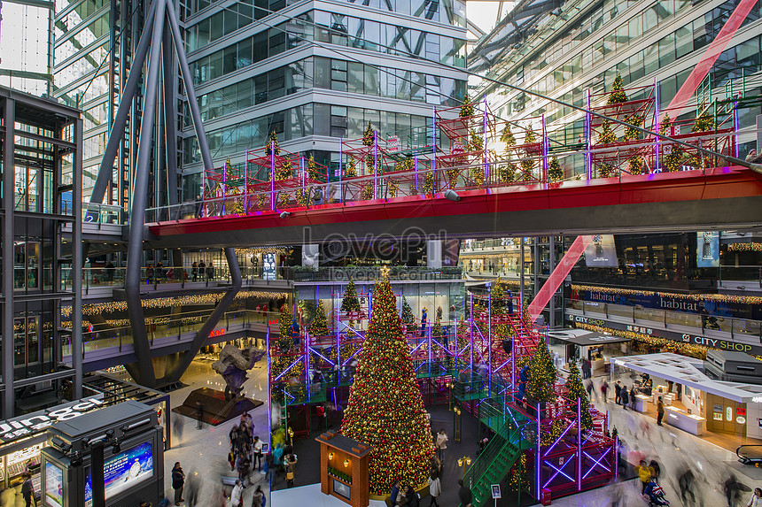 A Christmas Shopping Mall Photo Image Picture Free Download Lovepik Com