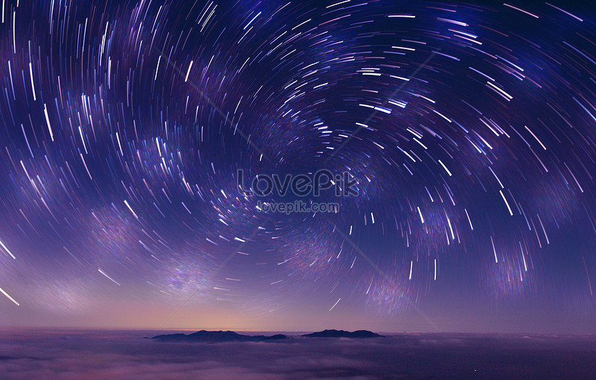 星空星軌背景圖片素材 Jpg圖片尺寸3408 2175px 高清圖片 Zh Lovepik Com