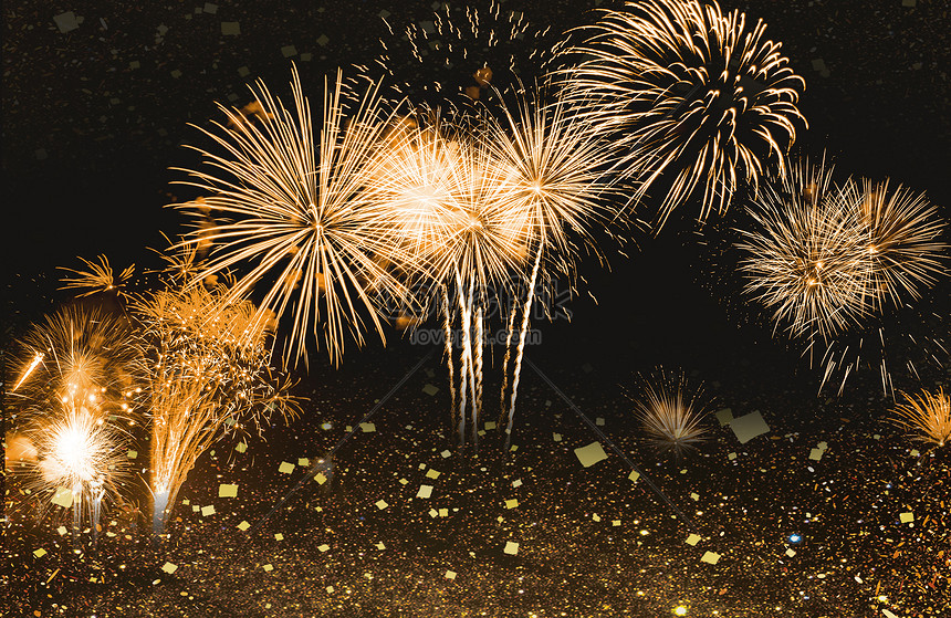 New years fireworks background creative image_picture free download ...