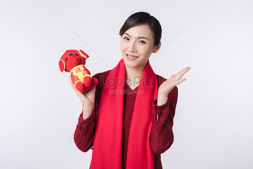 chinese new year doll