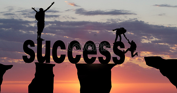 The concept of success in business team expression creative image ...