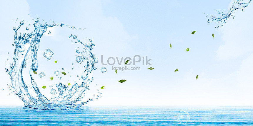 Ilustración De Fondo De Hoja Verde Lirio De Agua | HD Creativo antecedentes  imagen descargar - Lovepik