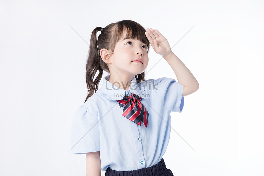 子供 女の子 学生敬礼イメージ 写真 Id Prf画像フォーマットjpg Jp Lovepik Com