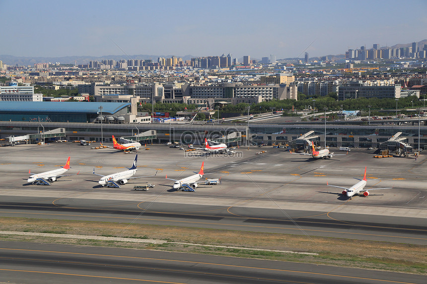 Aerial view of urumqi airport photo image_picture free download ...